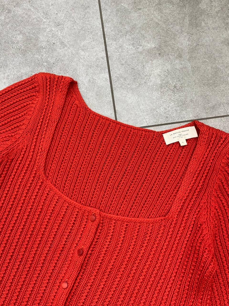 Sezane La Maille Sezane Marietta Buttons Knit Cardigan Sweater Size S / US 4 / IT 40 - 9 Thumbnail