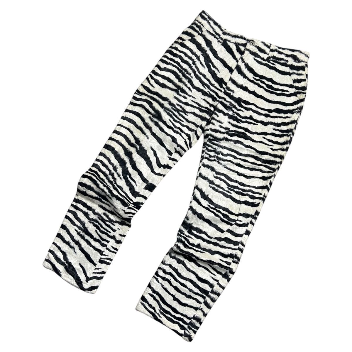 Hysteric Glamour Vintage Pants y2k Hysteric Glamour Stripe BlackWhite Velvet Size US 28 / EU 44 - 4 Thumbnail
