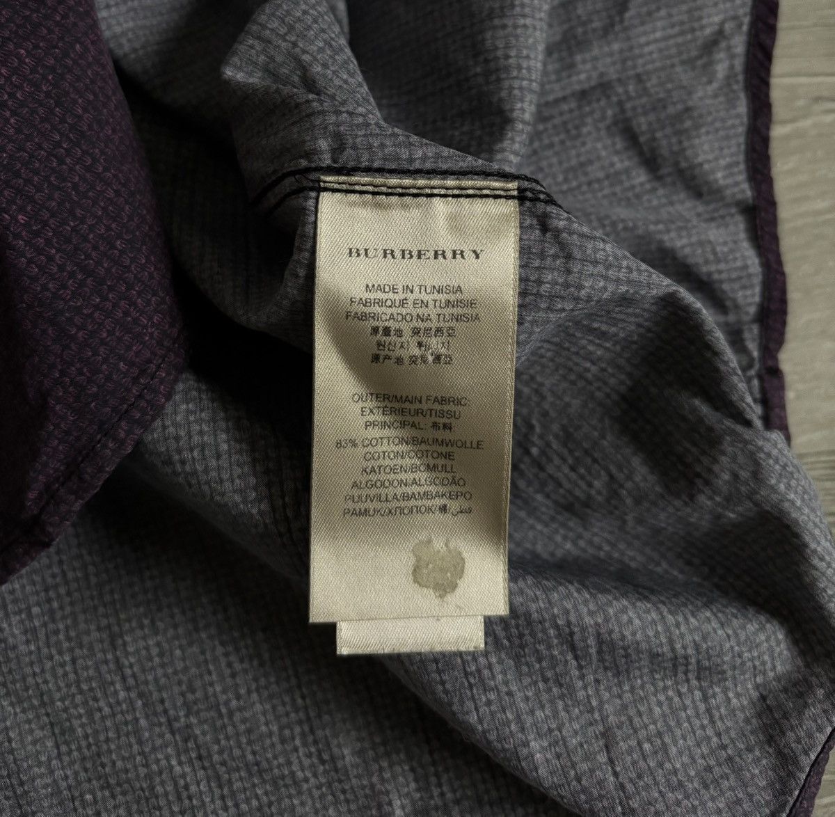 Burberry × Designer × Vintage Burberry London Tailored Shirt Button Up Size US XL / EU 56 / 4 - 4 Thumbnail