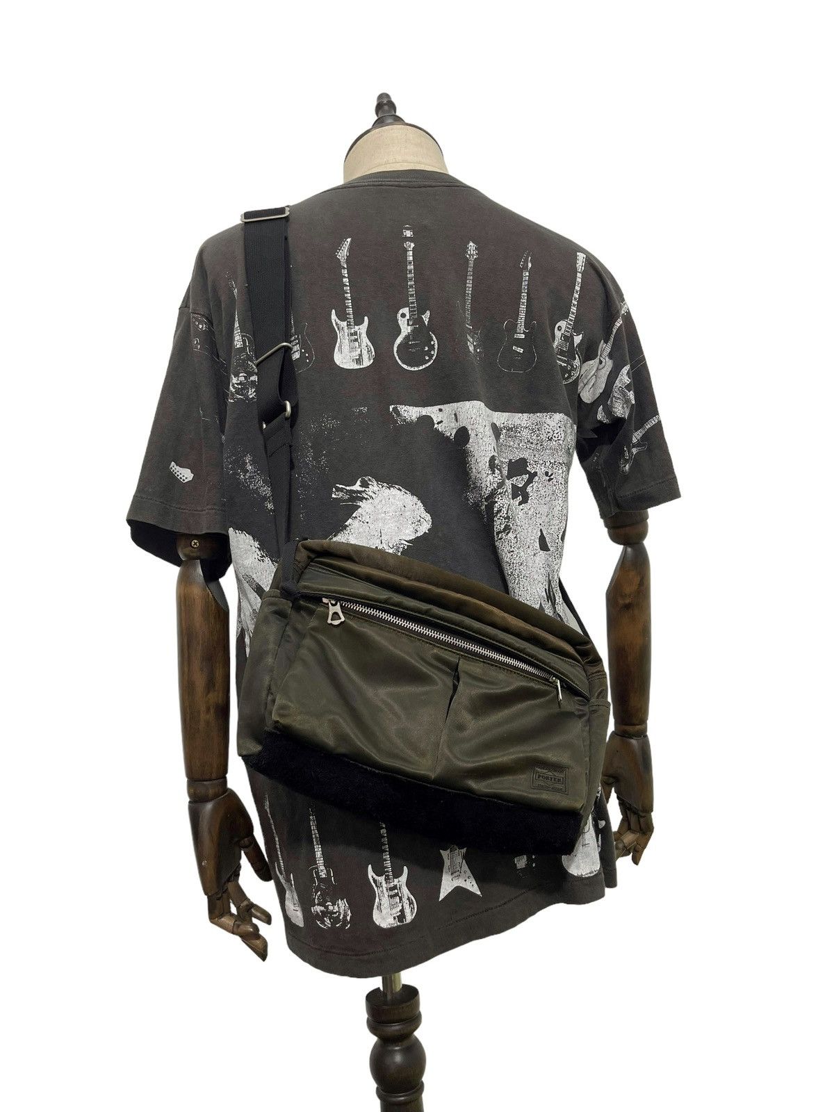 Porter Sling Bag Porter Nylon Suede Leather Cross Body 2🟩 Size ONE SIZE - 1 Thumbnail