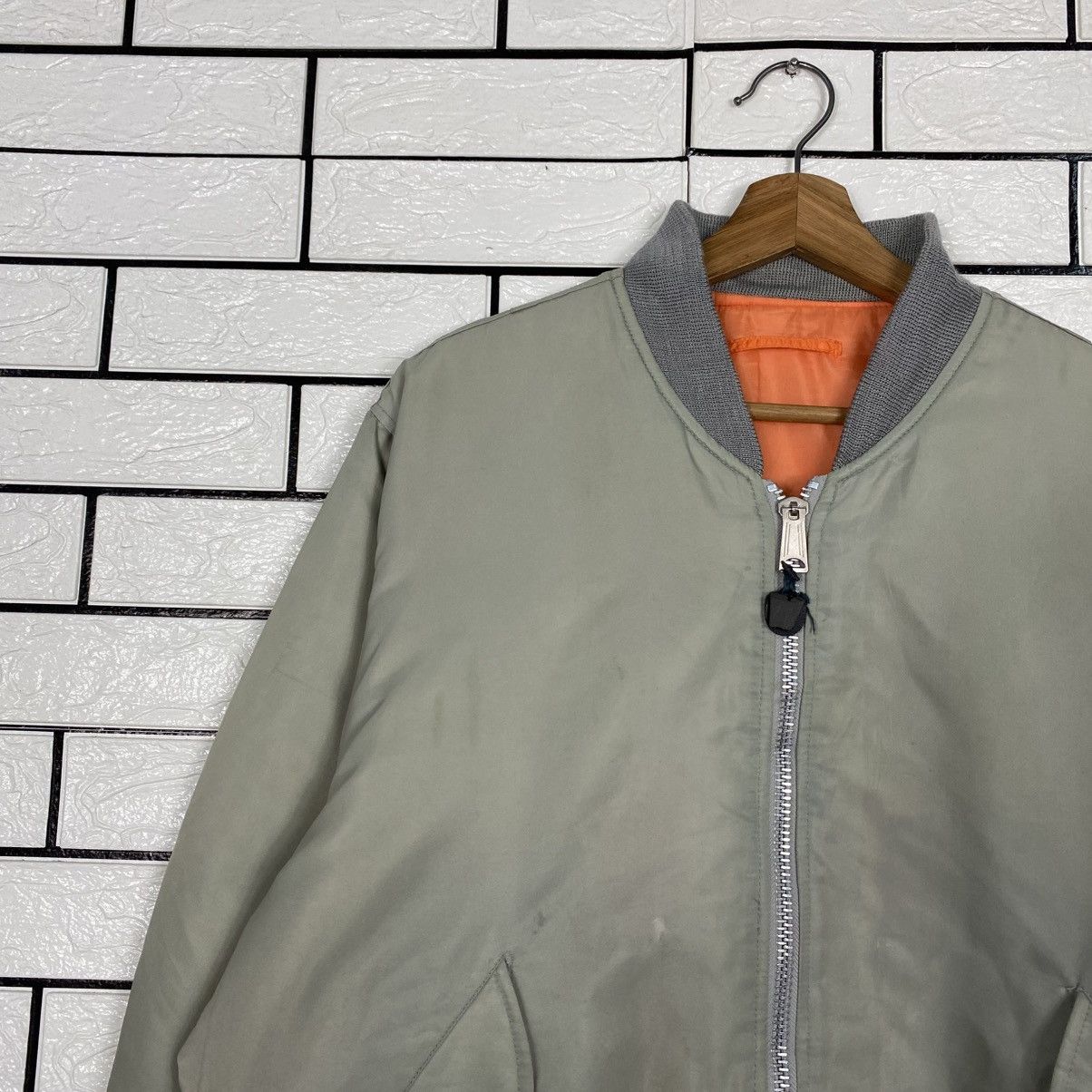 Japanese Brand 📌Vintage Ma-1 Bomber Jacket Military Unbranded Issey Miyake Size US L / EU 52-54 / 3 - 8 Thumbnail