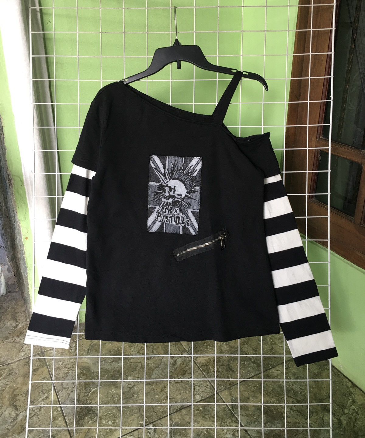 Japanese Brand 2000s Diet grrrl sex pistols bondage Longsleeve Size L / US 10 / IT 46 - 1 Thumbnail