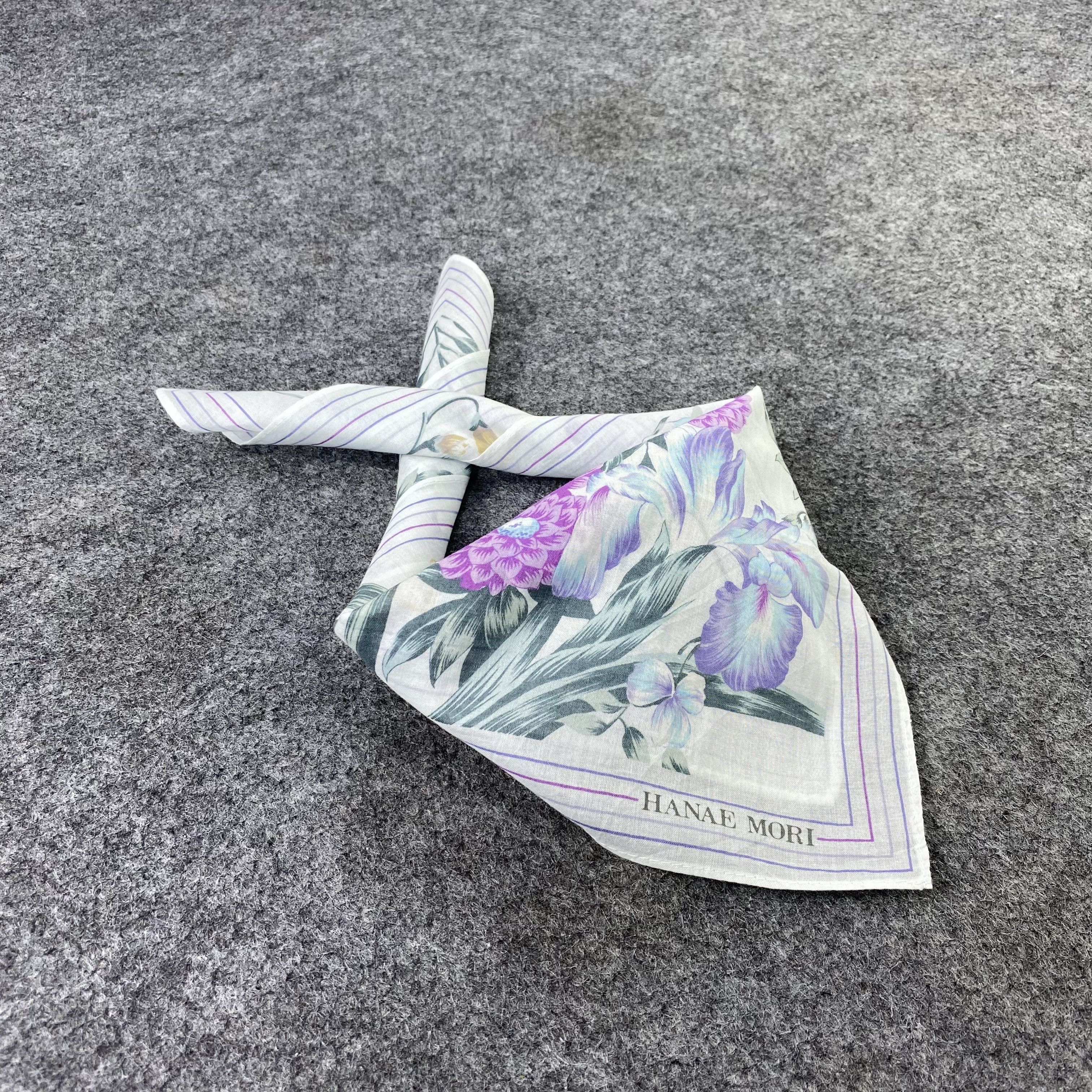 Hanae Mori Hanae Mori Handkerchief / Bandana / Neckerchief-B1078 Size ONE SIZE - 1 Thumbnail