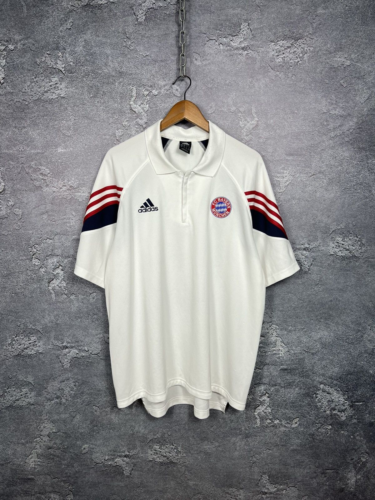 Adidas Vintage Adidas 2003/04 Bayer Training Jersey Polo Size US XL / EU 56 / 4 - 1 Thumbnail