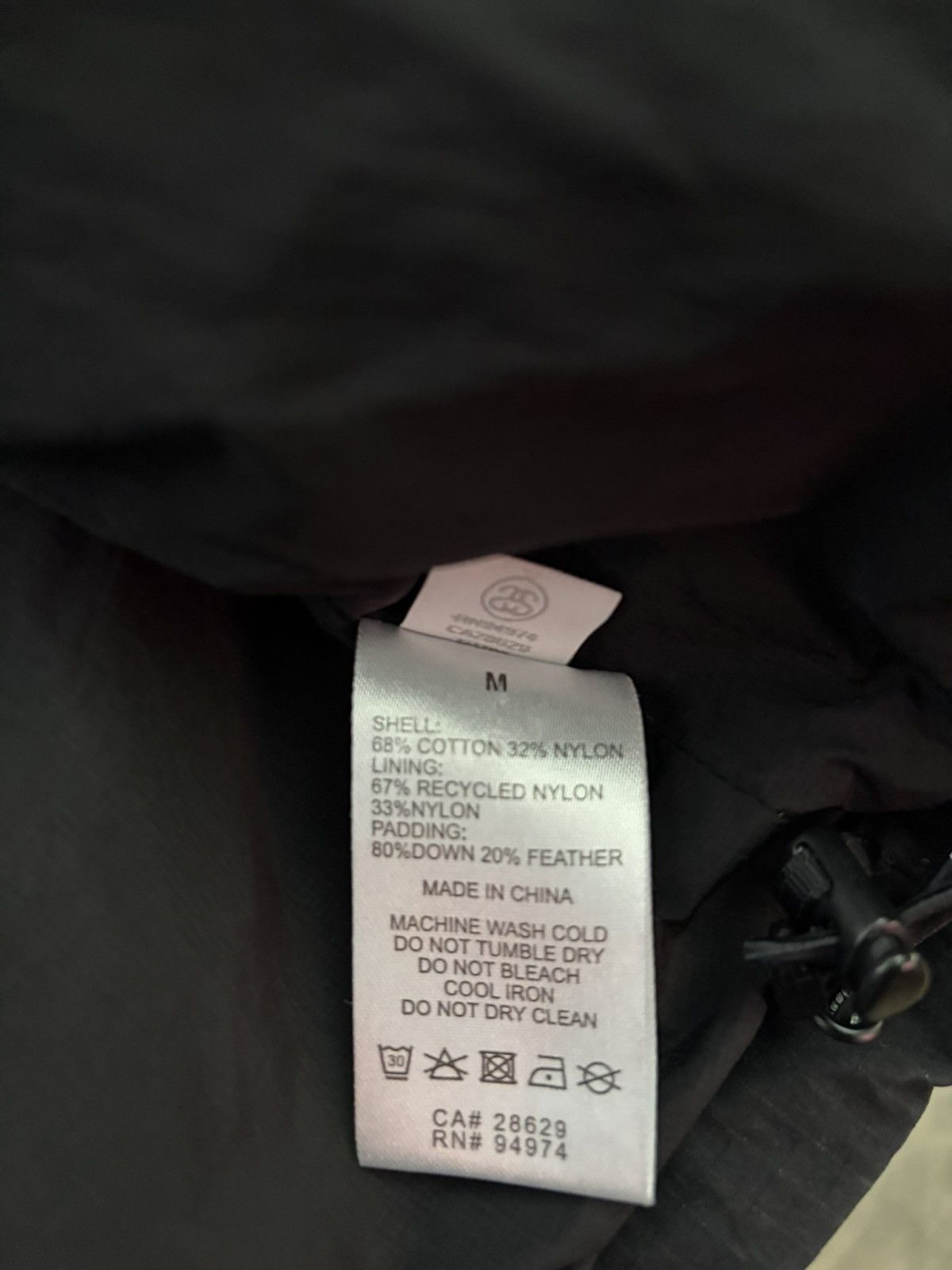 Stussy Stussy Ripstop Down Puffer Jacket Medium Black Size US M / EU 48-50 / 2 - 9 Thumbnail