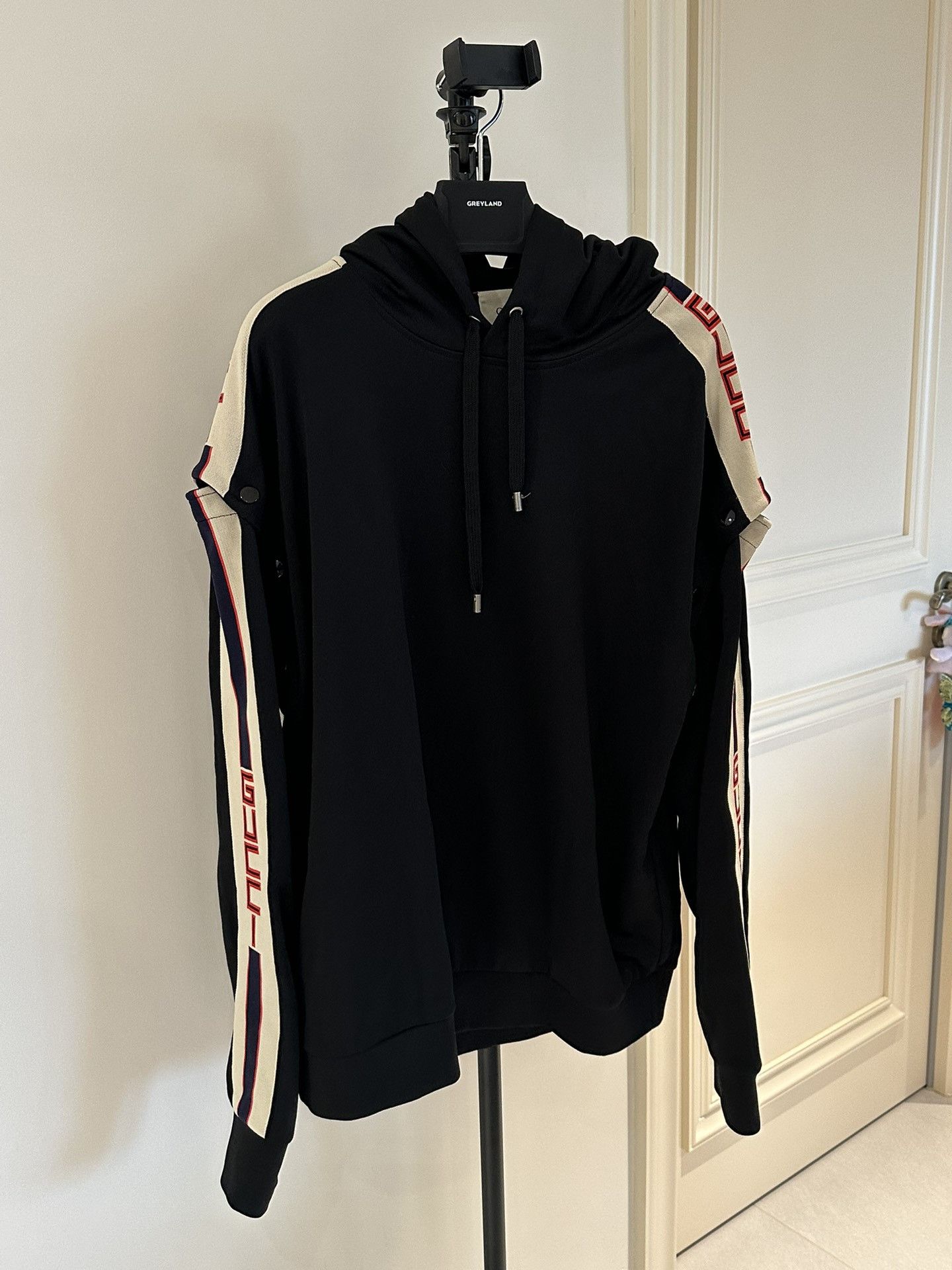 Gucci Gucci Removable sleeve pullover hooded long-sleeved sweatsh Size US S / EU 44-46 / 1 - 1 Thumbnail