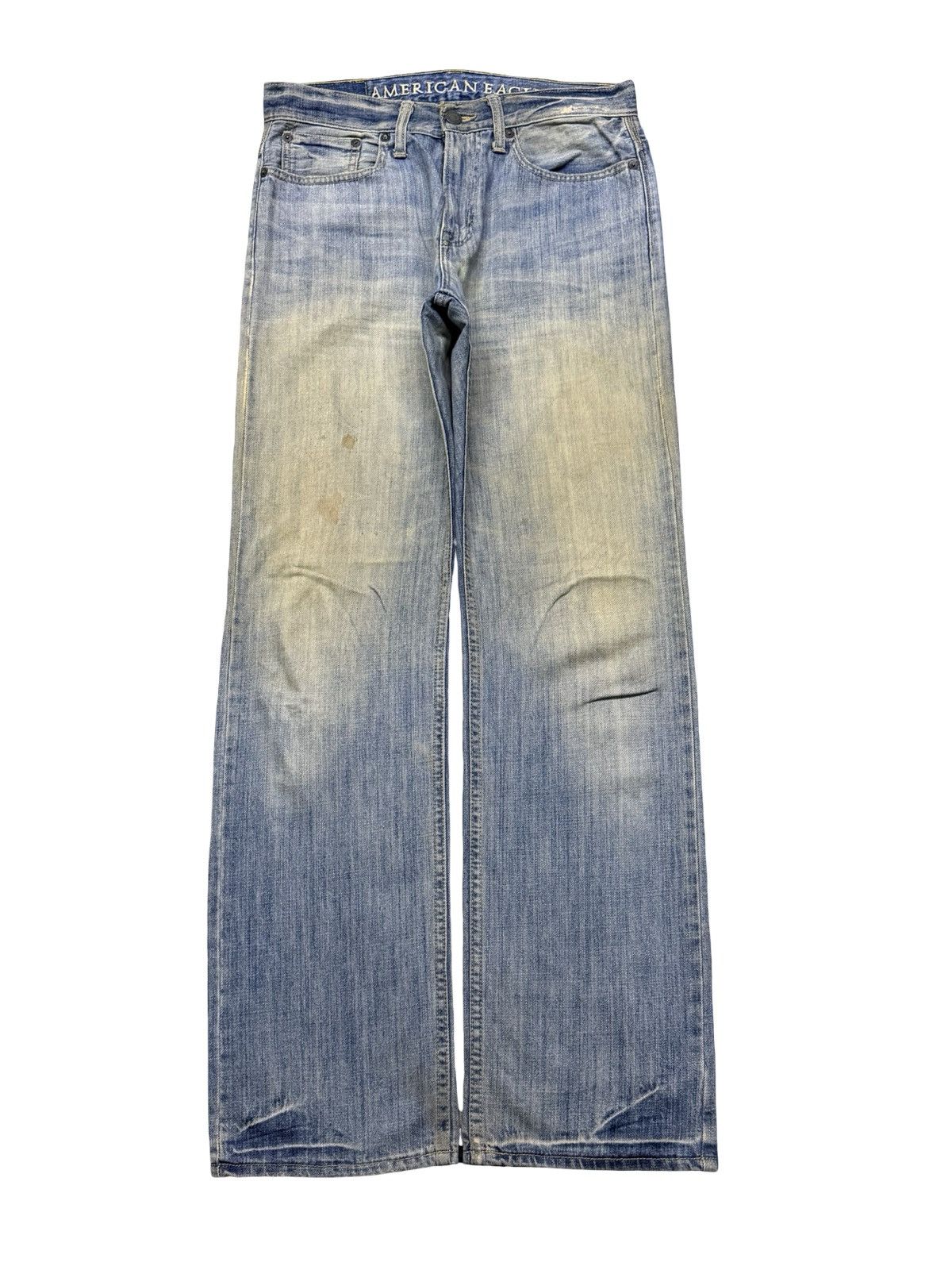 American Eagle Outfitters Vintage American Eagle Denim Jeans Y2K Vintage Faded Wash 33 Size US 33 - 2 Thumbnail