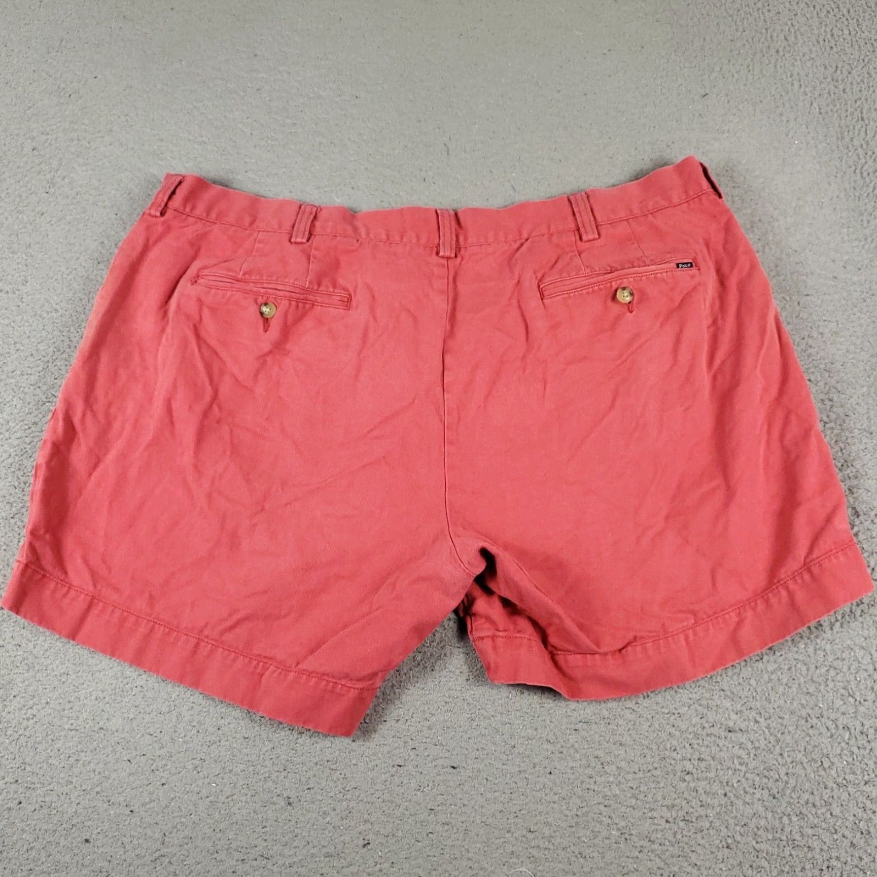 Ralph Lauren VINTAGE Ralph Lauren Chino Shorts Womens Size 42 Flat Front Casual Red Pink Adults Size 42" / US 20 - 7 Thumbnail