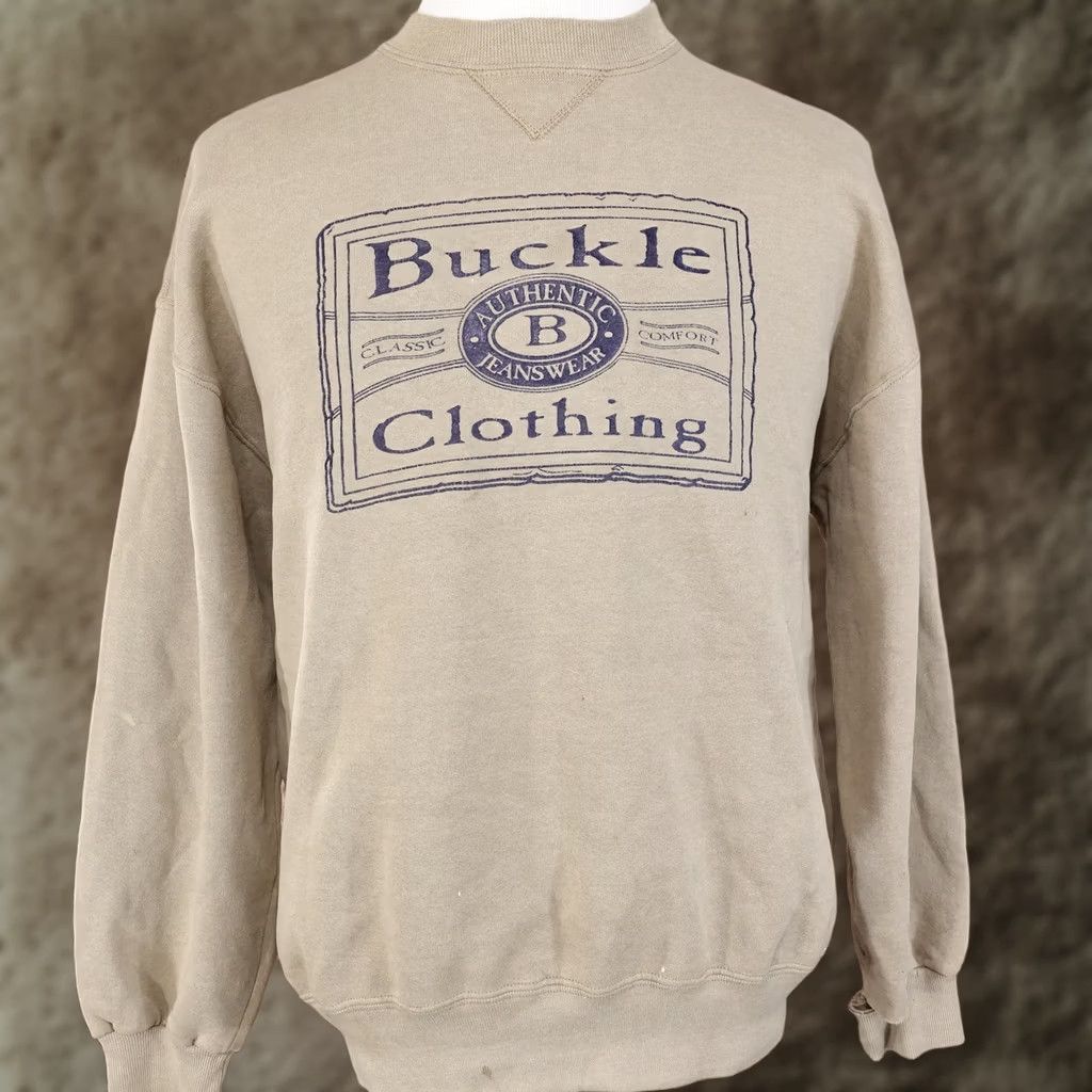 Russell Athletic VINTAGE RUSSELL ATHLETIC CREW NECK SWEATSHIRT USA Beige XL Mens Sweatshirt Crew Neck Cotton Blend Distressed 1995 Buckle Clothing Size US XL / EU 56 / 4 - 1 Thumbnail