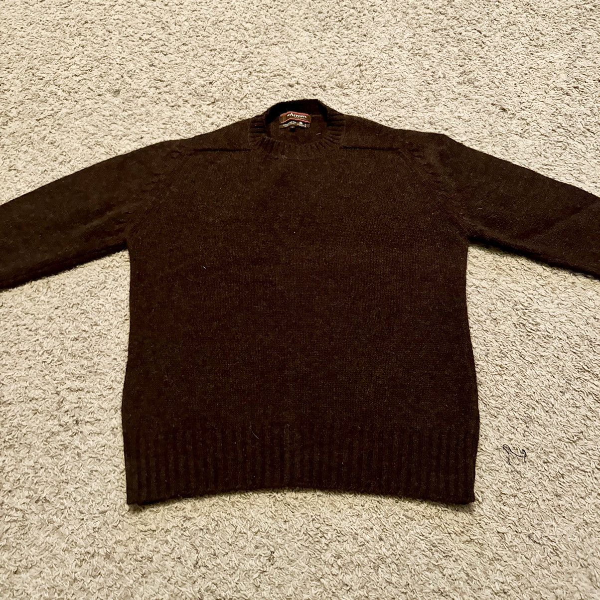 Arrow VINTAGE 70s BROWN ARROW SWEATER! Size US L / EU 52-54 / 3 - 4 Thumbnail