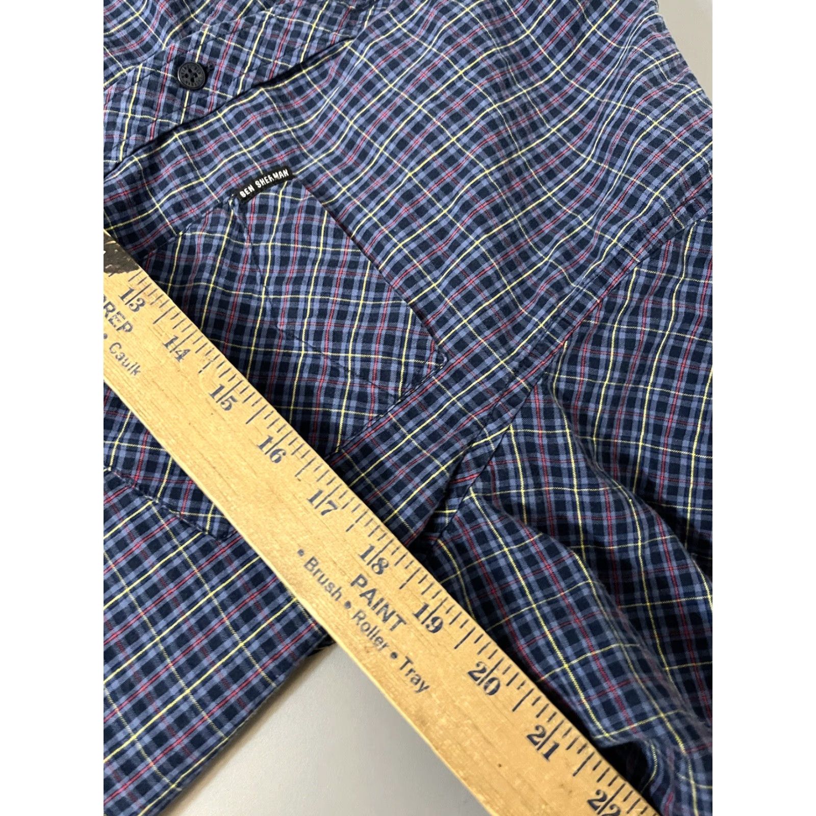 Ben Sherman VINTAGE Ben Sherman Shirt Men M Blue Plaid Button-Down Long Sleeve Stretch Shirt Mens M Blue Plaid Check Button Down Long Sleeve Stretch Size US M / EU 48-50 / 2 - 5 Thumbnail