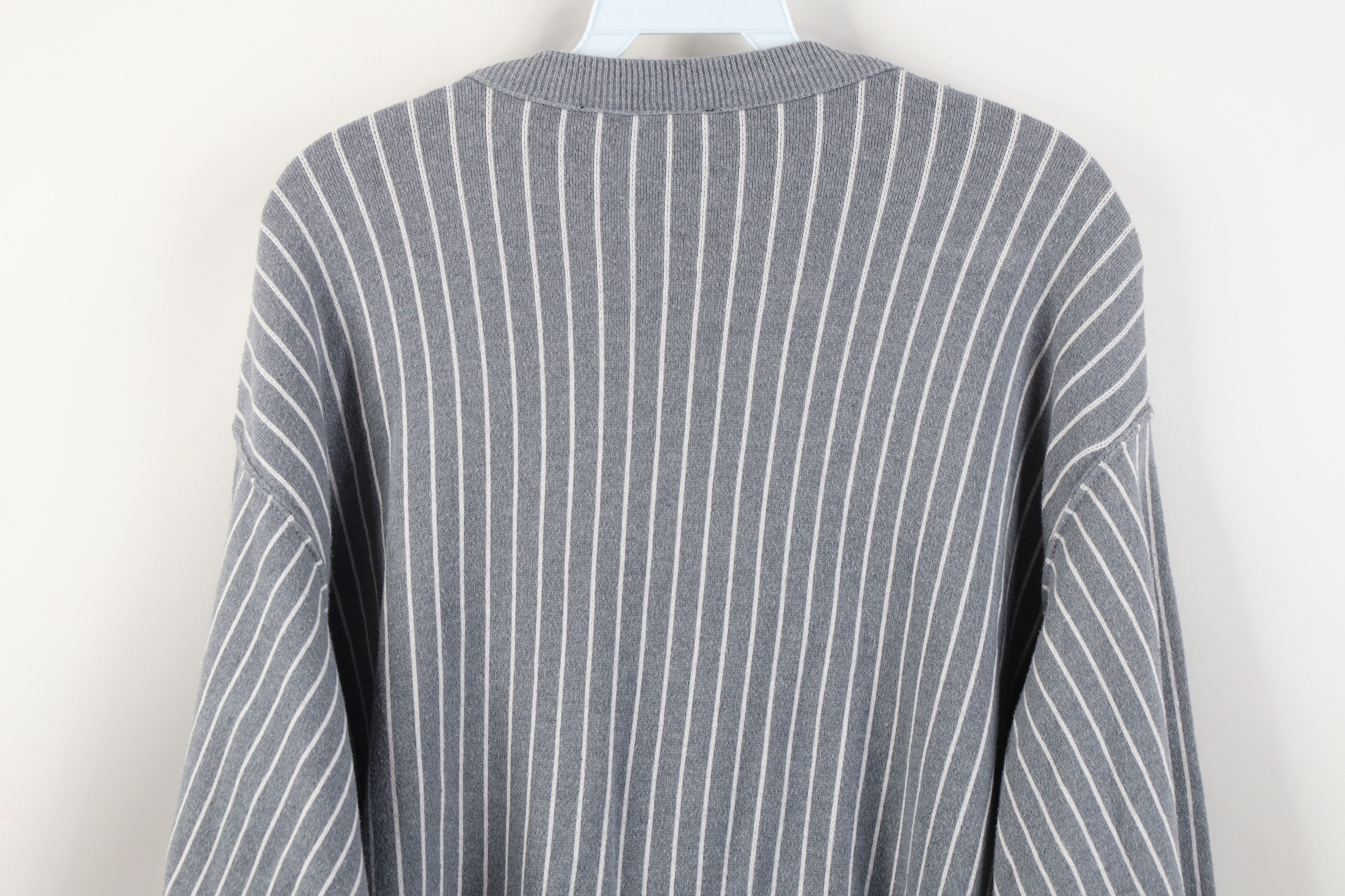 Vintage Vintage 90s Streetwear Baggy Knit Cardigan Sweater USA Size L / US 10 / IT 46 - 11 Thumbnail