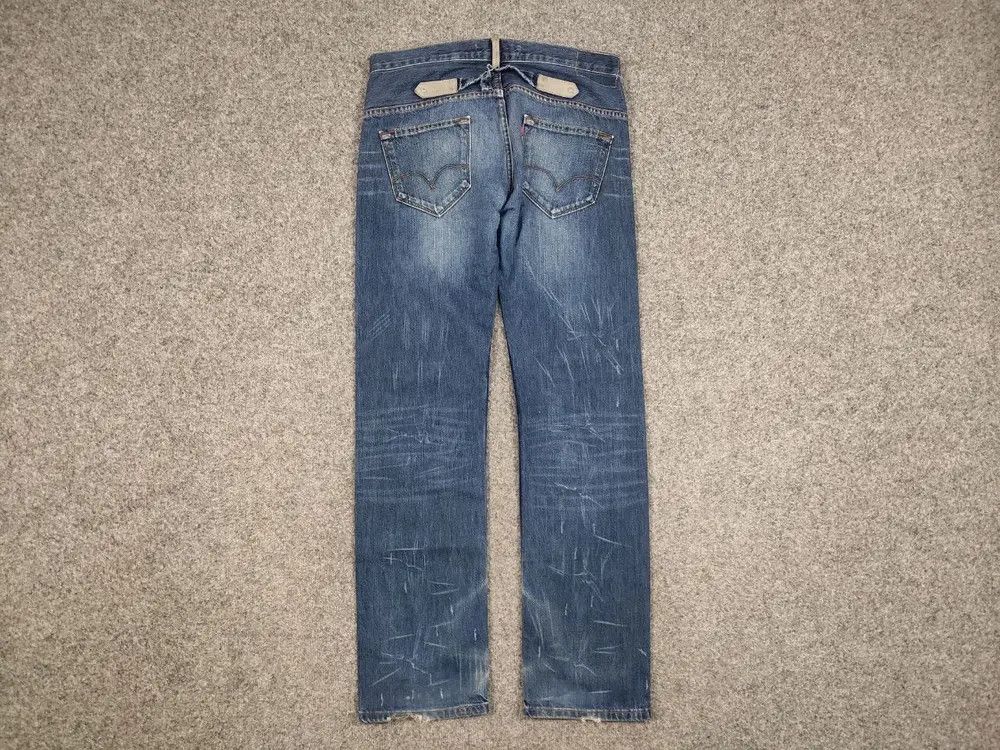 Levi's Vintage 90's levi's 504 straight Distressed Blue Denim Jeans Size US 33 - 6 Thumbnail