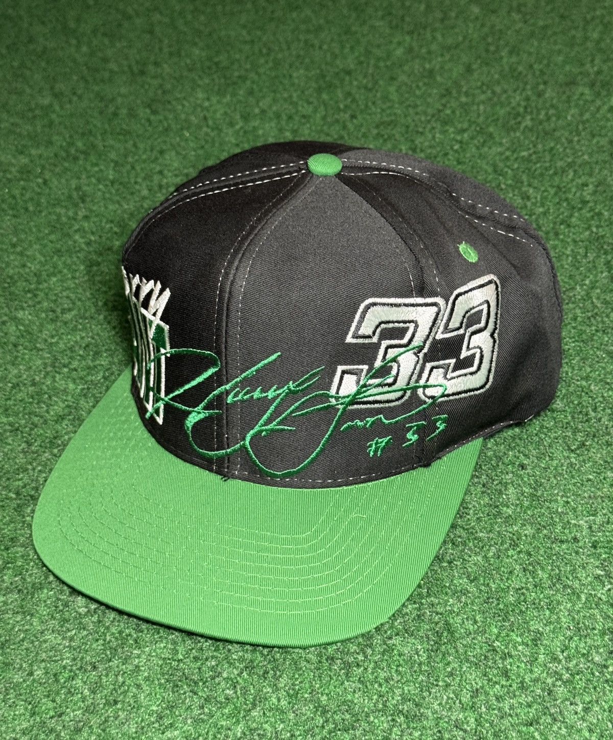 Logo 7 Vintage 90s Harry Gant #33 Nascar Kelly Green Logo 7 Hat Size ONE SIZE - 1 Thumbnail