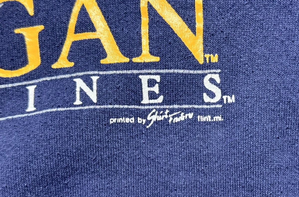 Fruit Of The Loom × Vintage Vintage 90’s Michigan Wolverines Sweatshirt sz L Size US L / EU 52-54 / 3 - 6 Thumbnail