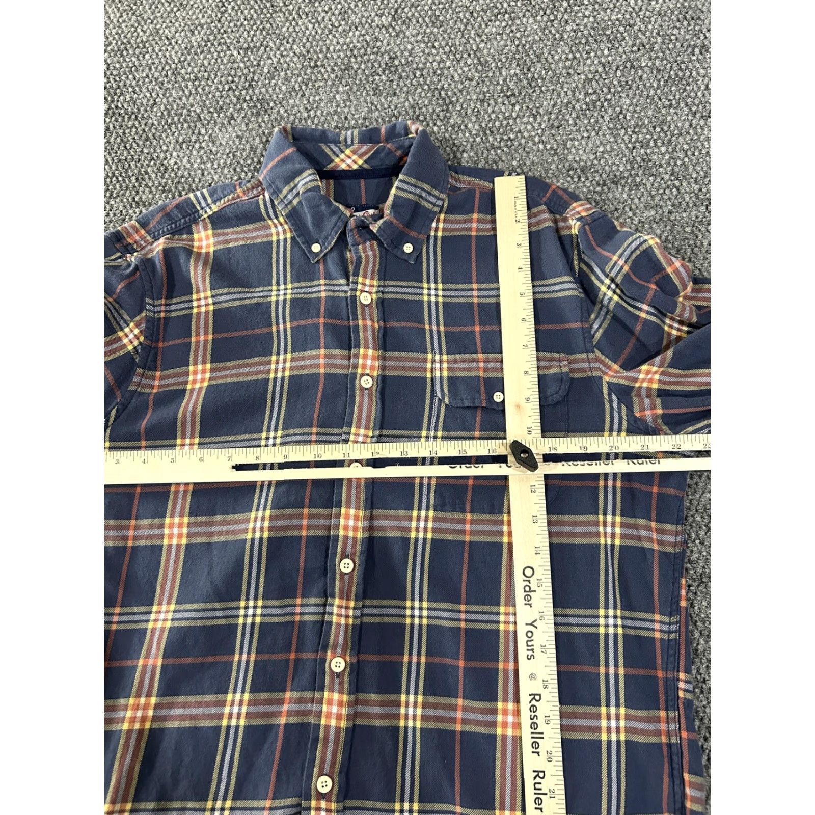 johnnie-O johnnie-O Shirt Mens Large Blue Plaid Flannel Long Sleeve Button Front Casual Size US L / EU 52-54 / 3 - 3 Thumbnail