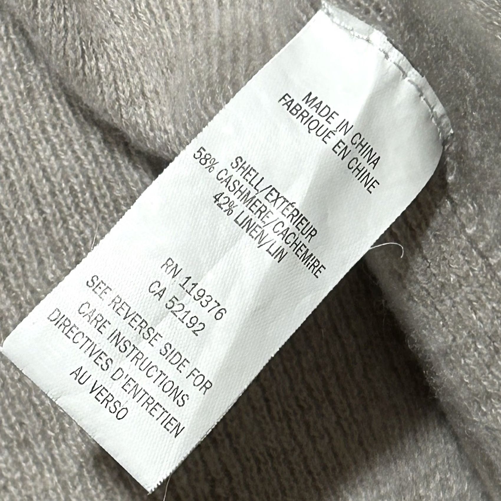 Helmut Lang VINTAGE Helmut Lang Cashmere Linen Ribbed Knit Sweater Long Sleeve Women’s S Tan Logo Crew Neck Pullover Women Size S / US 4 / IT 40 - 7 Thumbnail