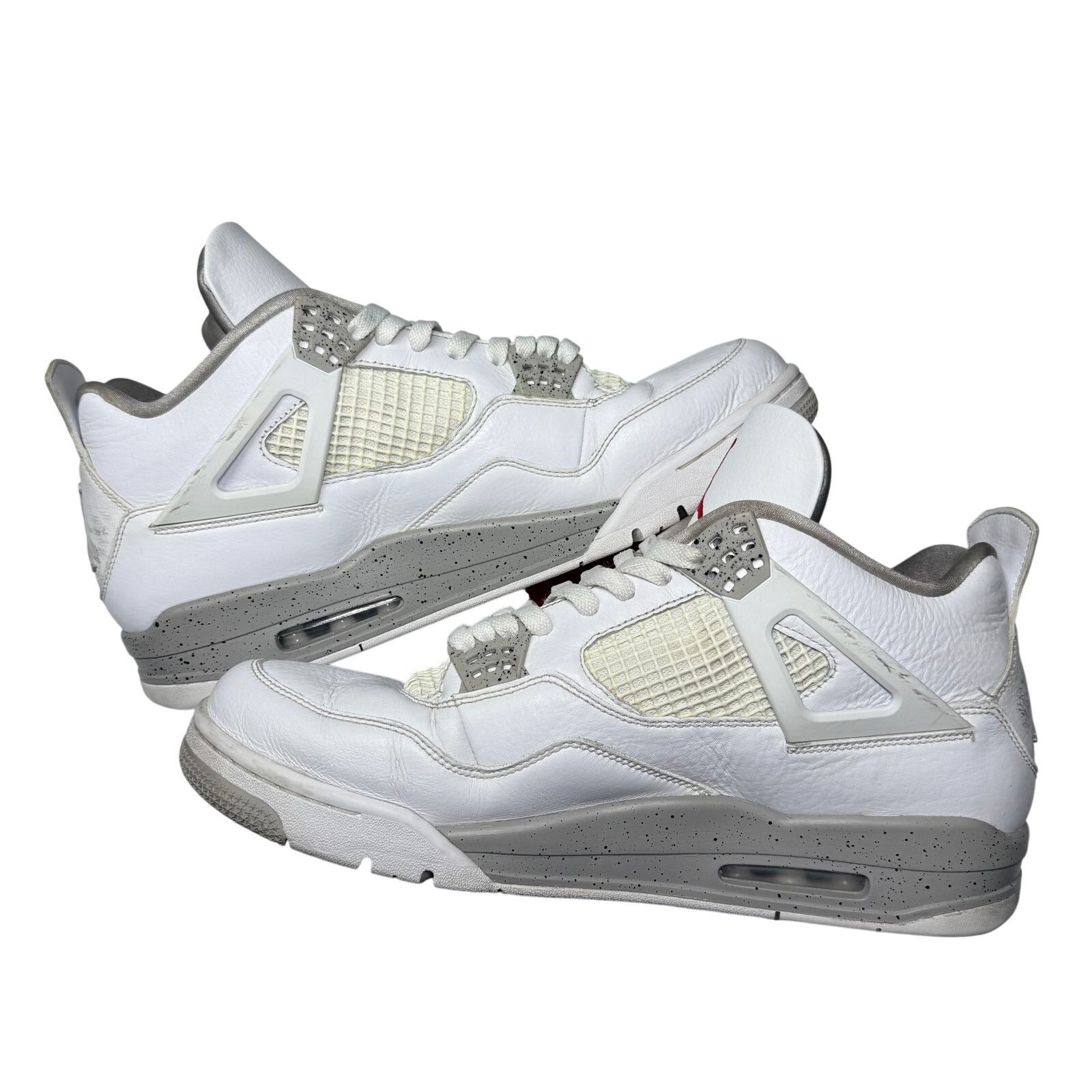 Nike Nike Air Jordan 4 IV Retro OG White Oreo Tech Grey Size US 13 / EU 46 - 4 Thumbnail