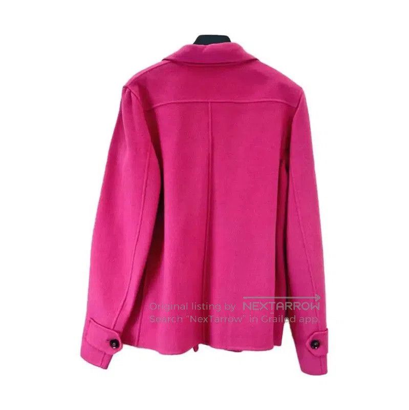 Max Mara MaxMara Women's Pink Wool Short Coat . Size XL / US 12-14 / IT 48-50 - 2 Thumbnail