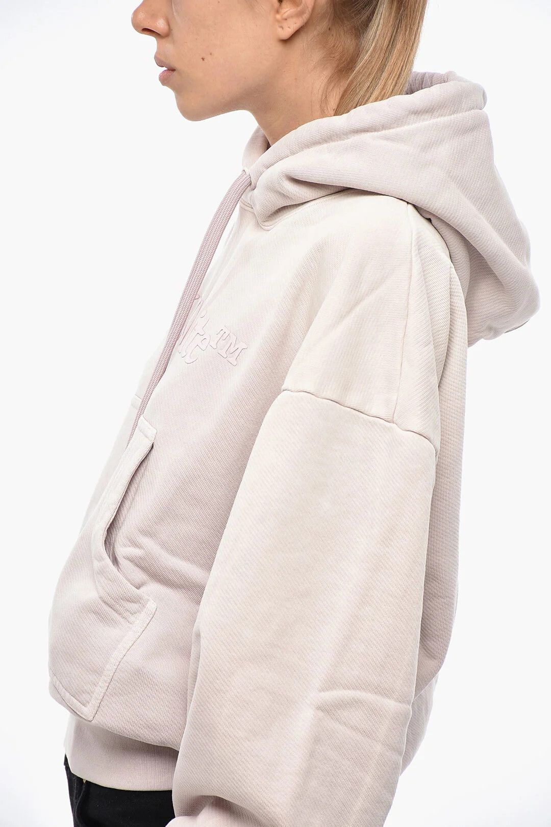 Off-White og1mm0426 Brushed Cotton Hoodie in Pink Size XS / US 0-2 / IT 36-38 - 2 Thumbnail