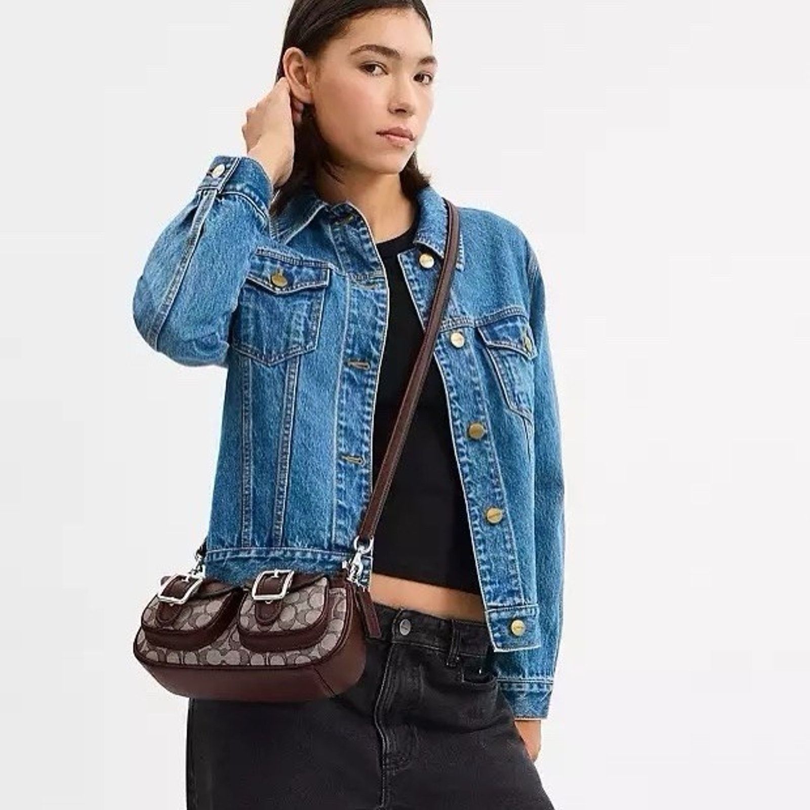 Coach NWT Coach Ashton Bag Signature Jacquard CBJ00 Oak/Maple Size ONE SIZE - 7 Thumbnail