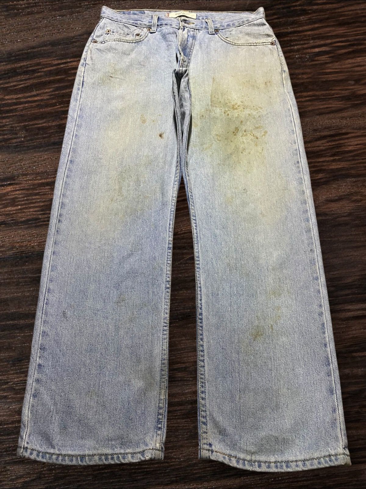 Vintage Levis 505 Light Wash Rusty Distressed Baggy Jeans