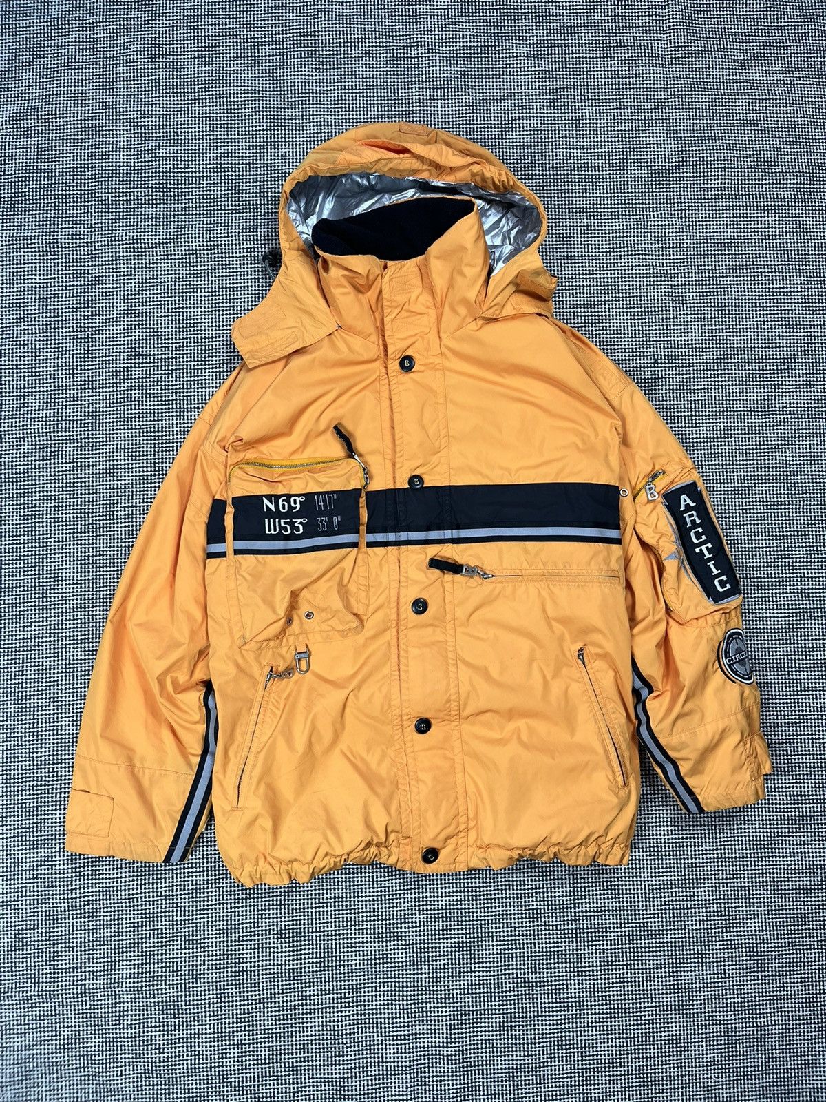 Bogner rare Bogner arctic circle bright orange 3m stripes bomber Size US M / EU 48-50 / 2 - 1 Thumbnail
