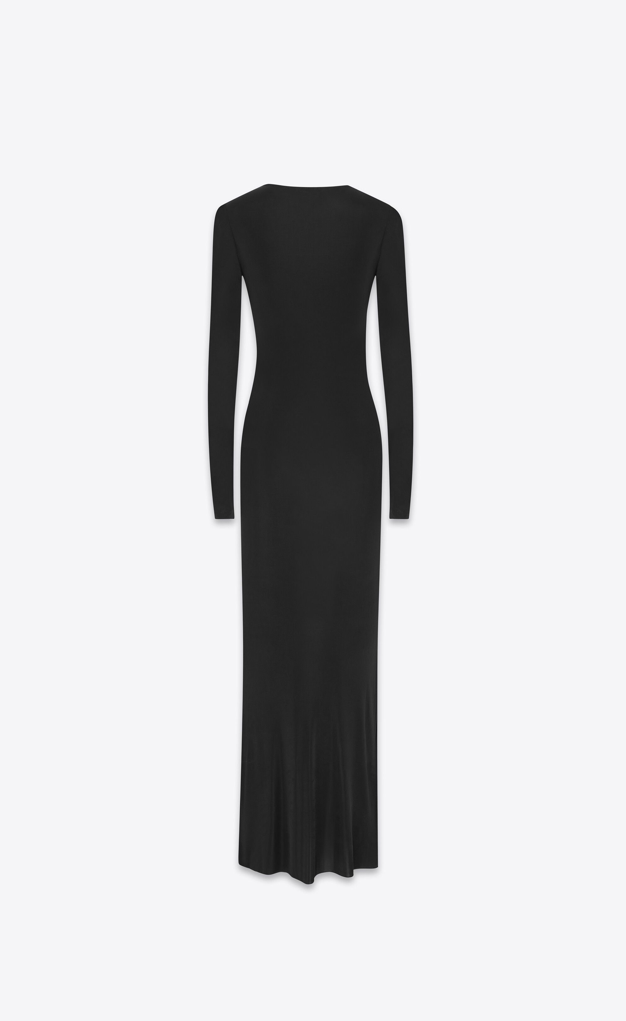 Saint Laurent Paris o1tp1o1224 Long Draped Dress In Jersey in Black Size XL / US 12-14 / IT 48-50 - 2 Thumbnail