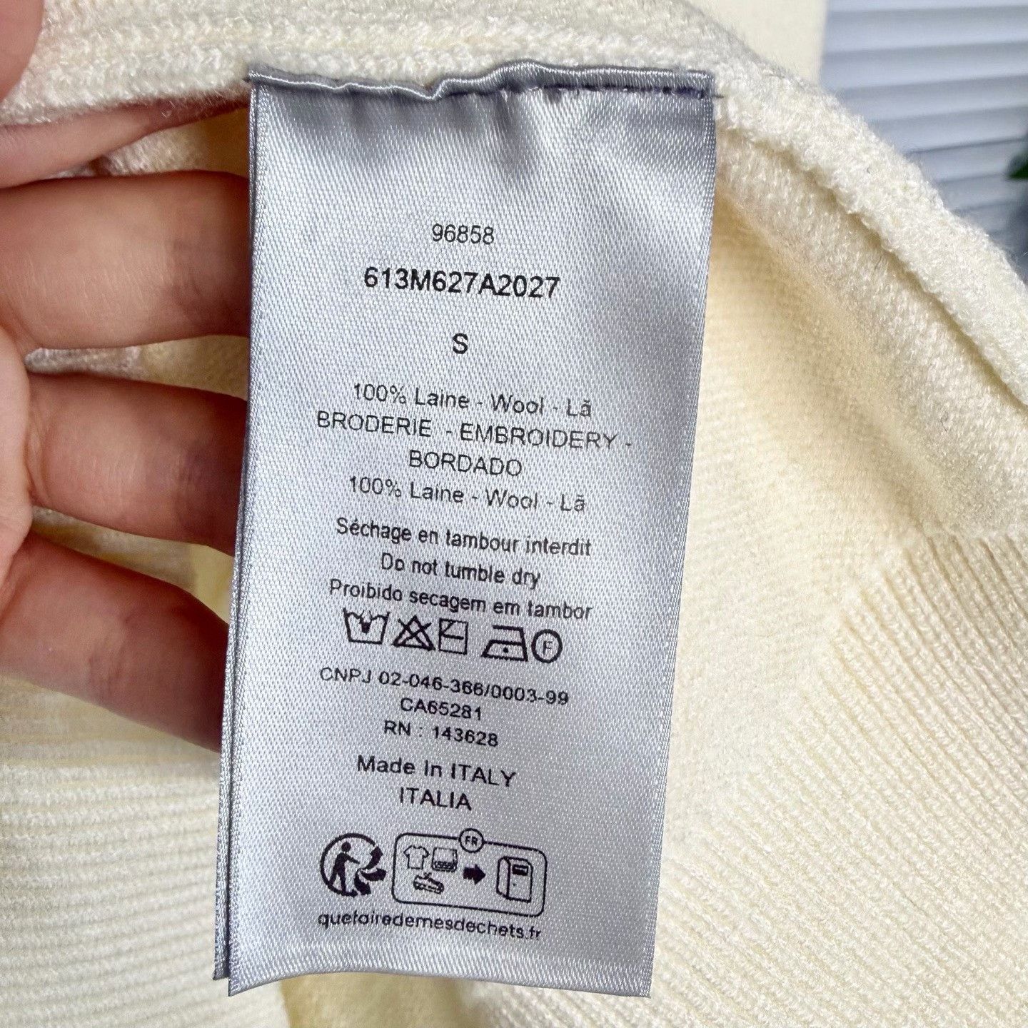 Dior DIOR Cursive Logo Knit Sweater Size US S / EU 44-46 / 1 - 4 Thumbnail