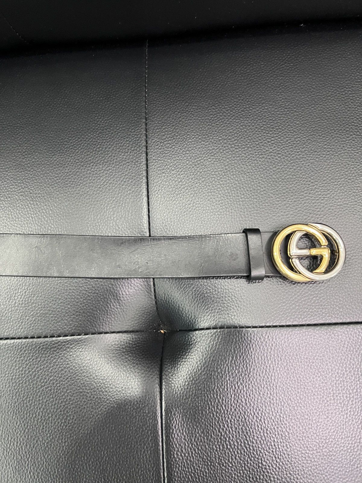 Gucci Gucci Double G Leather Belt Size ONE SIZE - 9 Thumbnail