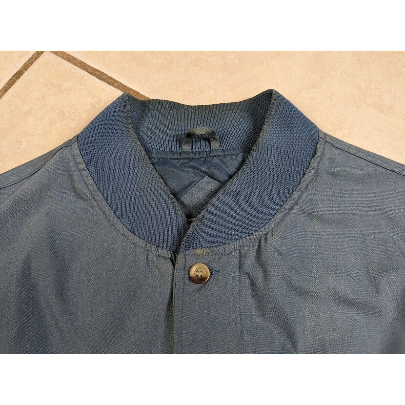 Other Vtg Original Windbreaker Mens Jacket L Blue Coat Bomber Size US L / EU 52-54 / 3 - 6 Thumbnail