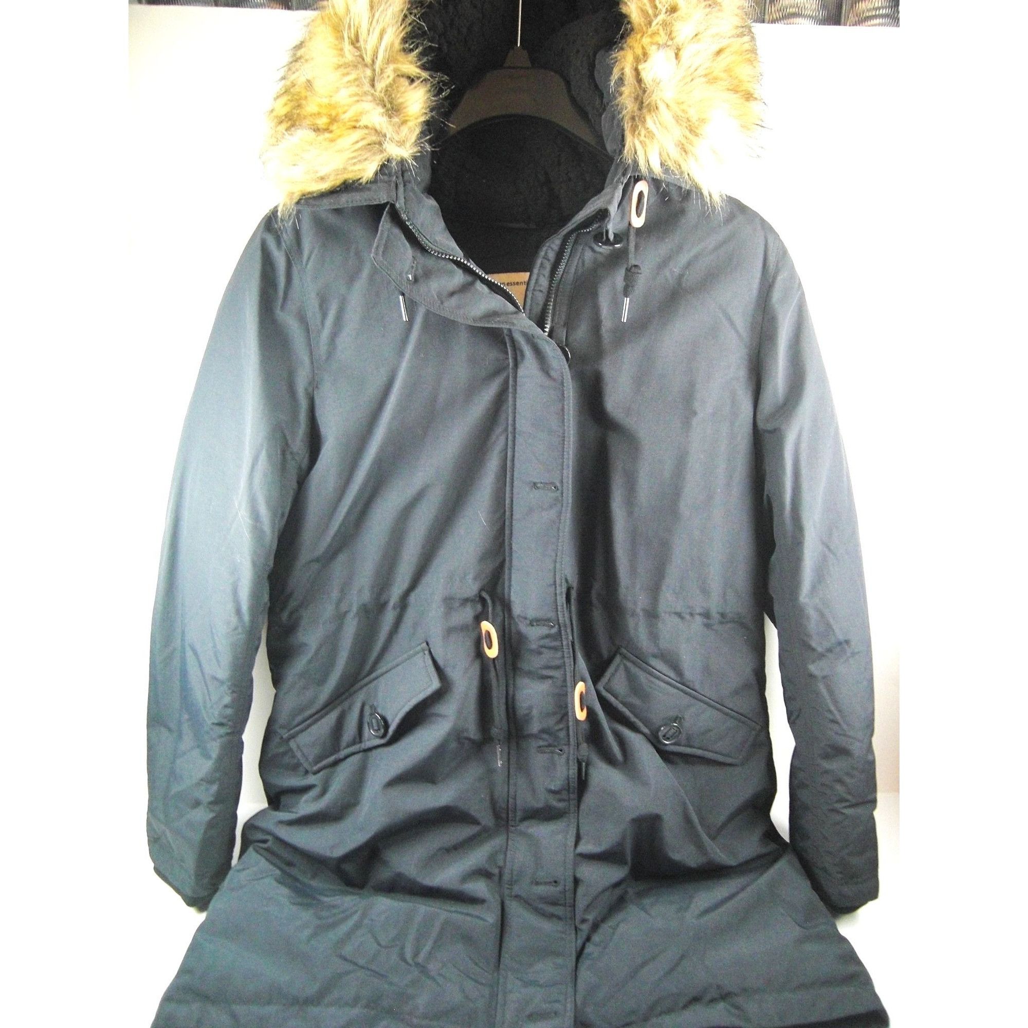 Other Coat Women's Winter Hooded Black Large Waterproof Down 3/4 J Size L / US 10 / IT 46 - 1 Thumbnail