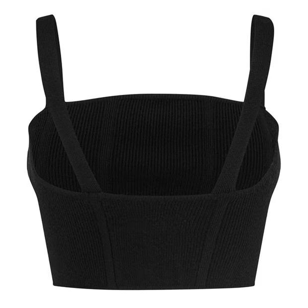 Amiri o1g2r1mq0824 Crop Tops in Black Size XS / US 0-2 / IT 36-38 - 2 Thumbnail
