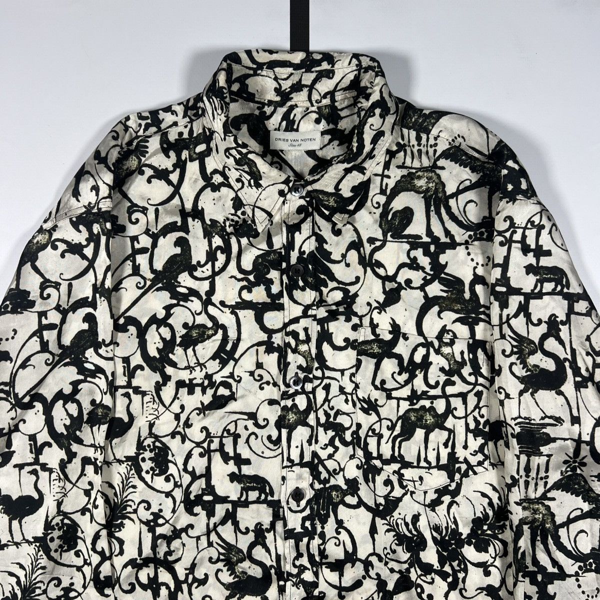 Dries Van Noten |[ SS17 Dries Van Noten Printed Viscose Button Up Shirt ]| Size US M / EU 48-50 / 2 - 3 Thumbnail