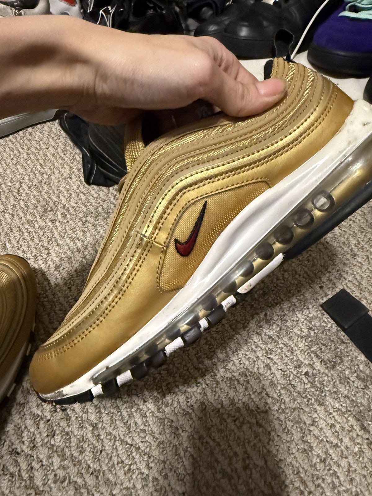 Nike Nike Air Max 97 OG Metallic Gold 2023 🏆⭐️ Size US 10 / EU 43 - 6 Thumbnail