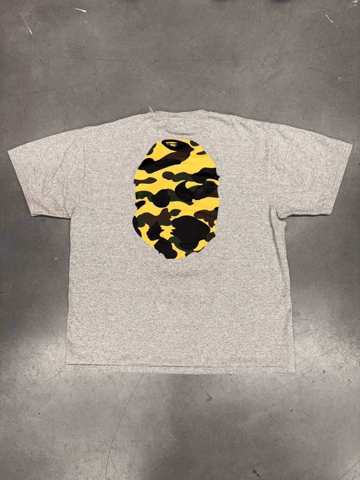 Bape SS19 A Bathing Ape Bape 1st Camo Big Head Ape Tee Size US XXL / EU 58 / 5 - 8 Thumbnail