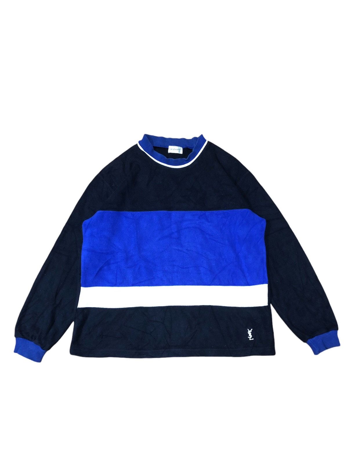 Japanese Brand × Vintage × Yves Saint Laurent Vintage YvesSaintLaurent Embroid Logo Sweatshirt Size US M / EU 48-50 / 2 - 1 Thumbnail