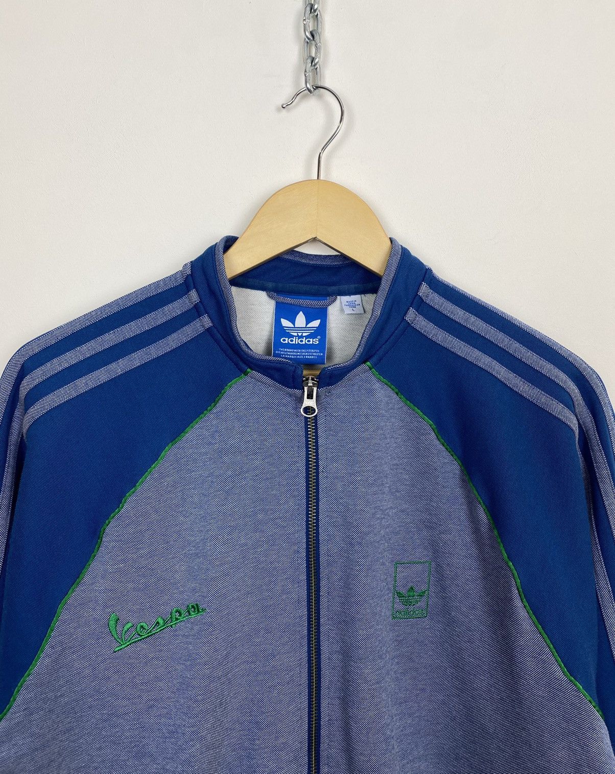 Adidas Adidas Vespa Seefeld Track Jacket Retro Style 00s Blue Top Size US L / EU 52-54 / 3 - 2 Thumbnail