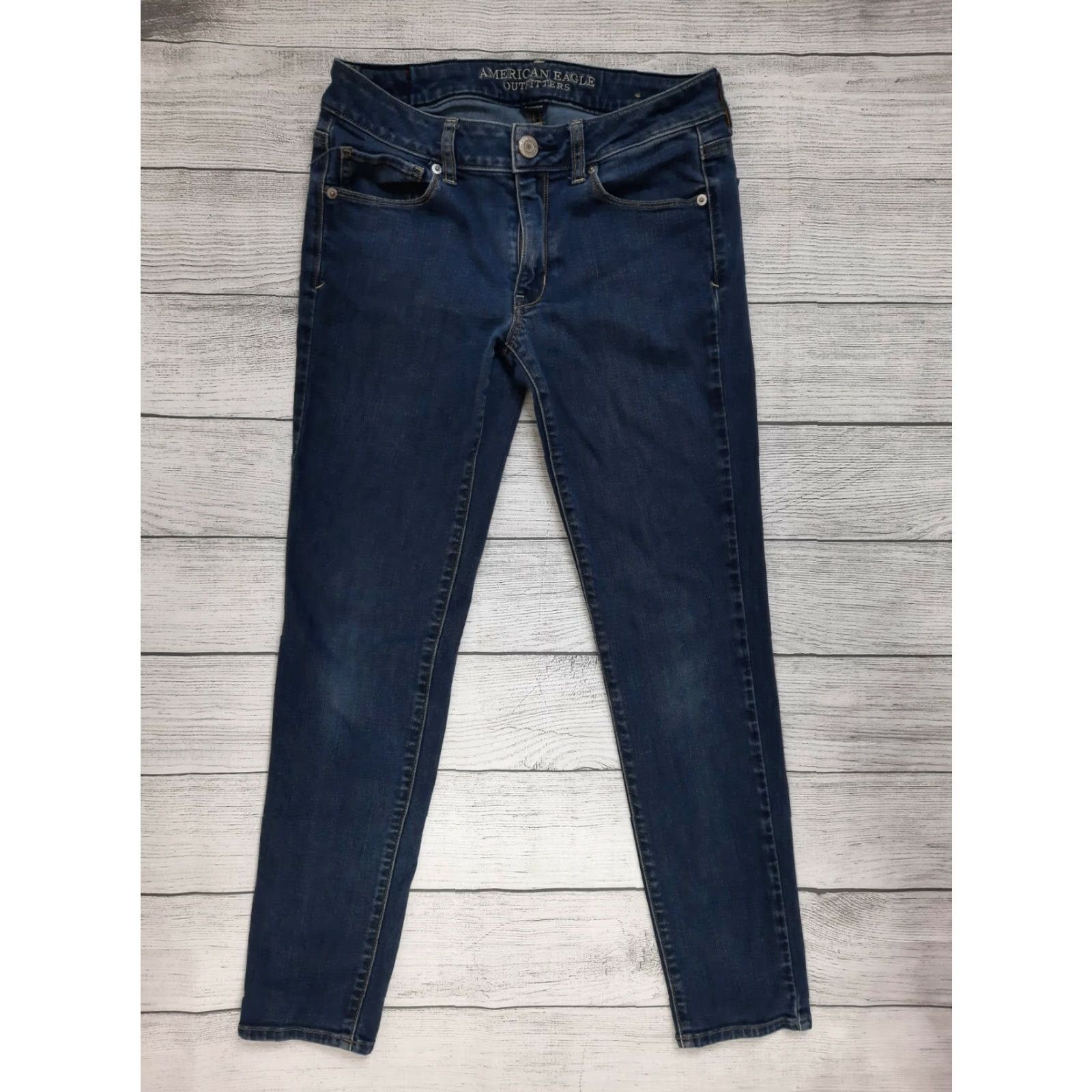 American Eagle Outfitters VINTAGE American Eagle Stretch Denim Skinny Jeans Women's 6 Reg Crop 28x26.5 Size 28" / US 6 / IT 42 - 5 Thumbnail