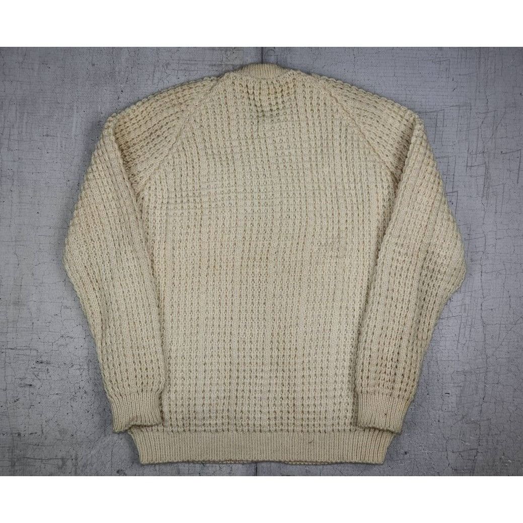 Vintage VINTAGE Inishowen Men Sweater L Cream Cable Knit 100% Wool Size US L / EU 52-54 / 3 - 2 Thumbnail