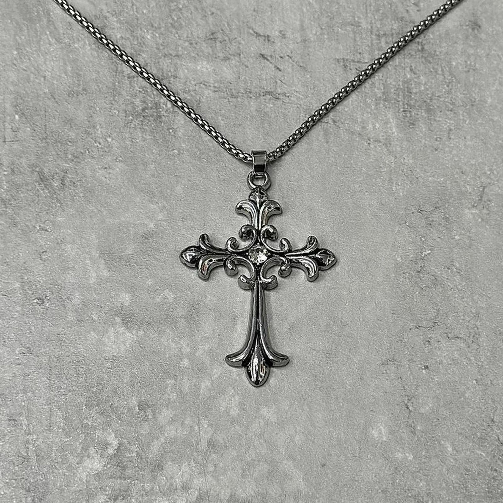 Other Silver gothic opium chrome cross Size ONE SIZE - 2 Thumbnail