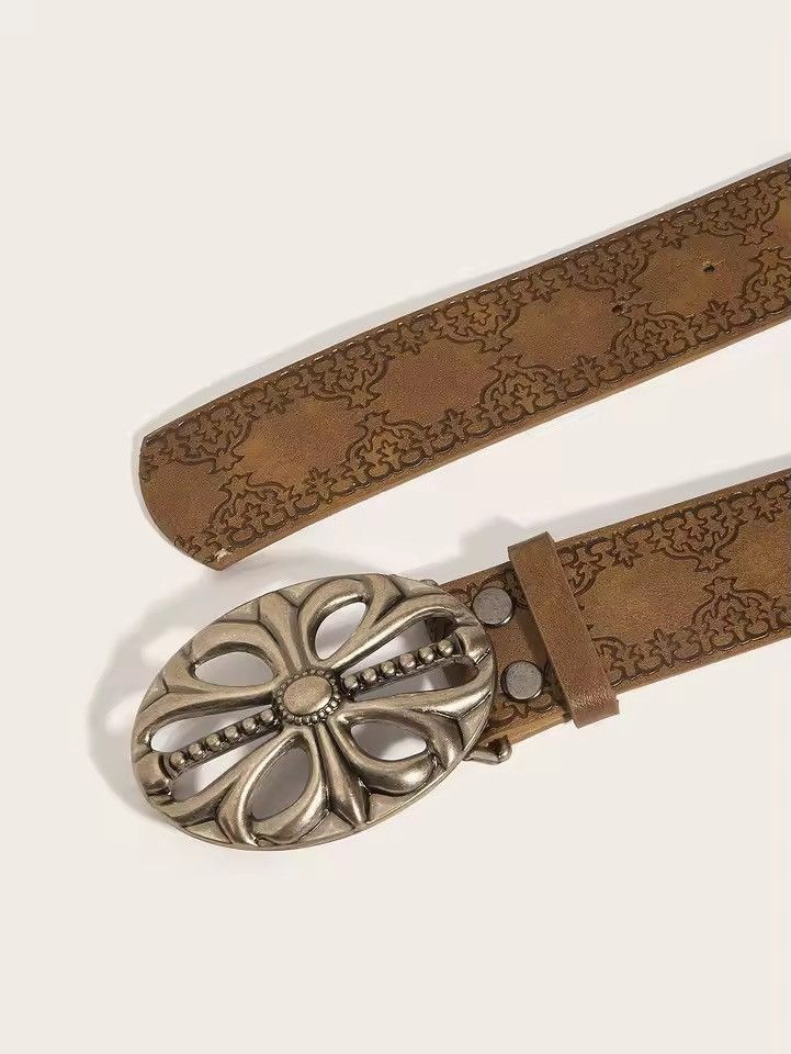 Japanese Brand Y2K 2000s cross studded goth emo black belt Size ONE SIZE - 2 Thumbnail