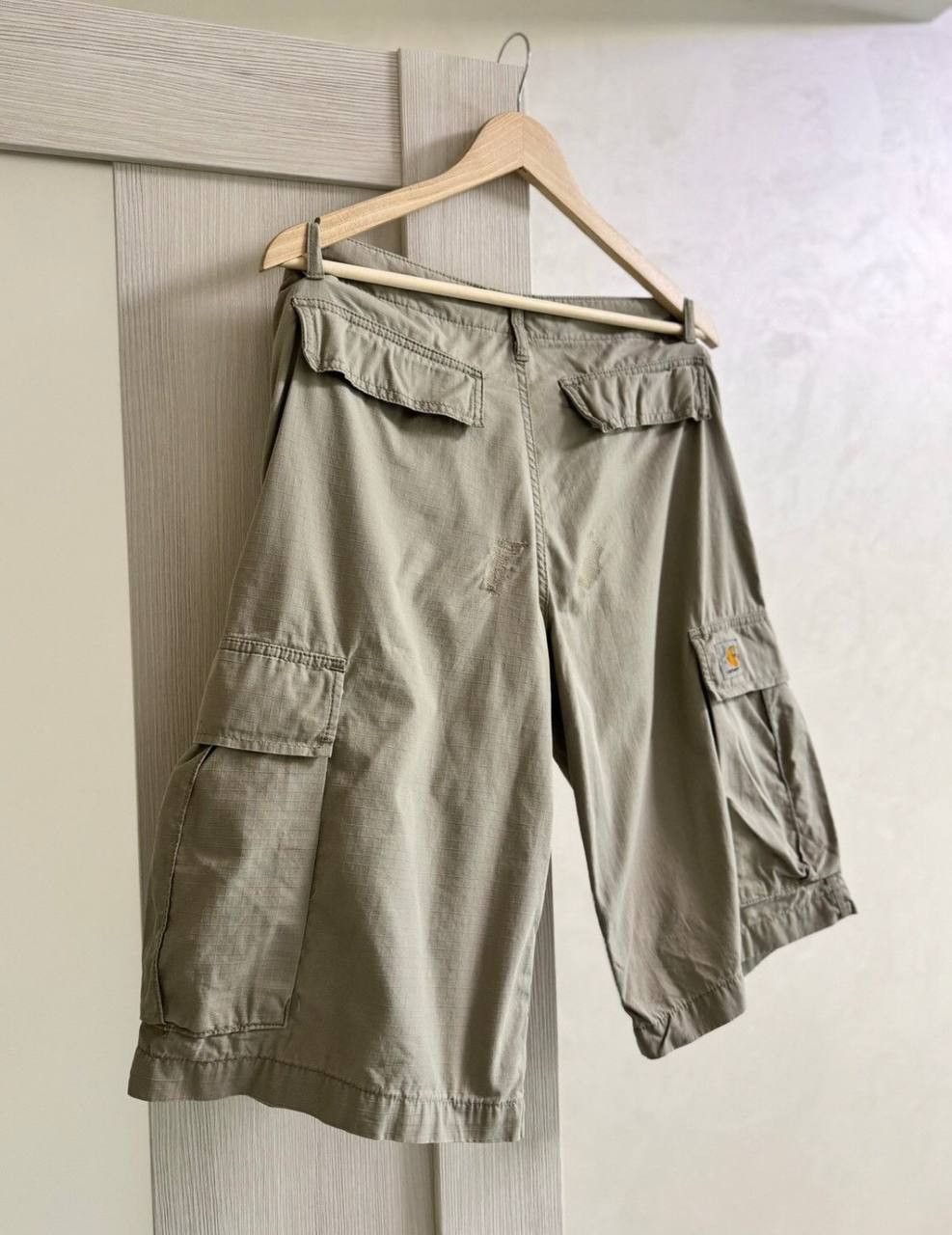 Carhartt × Vintage Carhartt Carpenter Cargo Faded Shorts Work Shorts Y2K Size US 32 / EU 48 - 6 Thumbnail