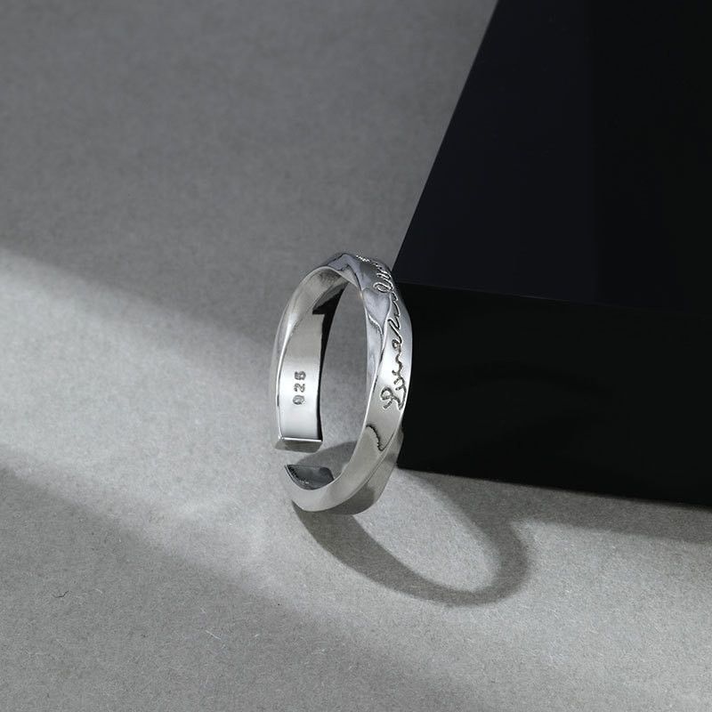 Jewelry Open Letter Ring Size ONE SIZE - 3 Thumbnail