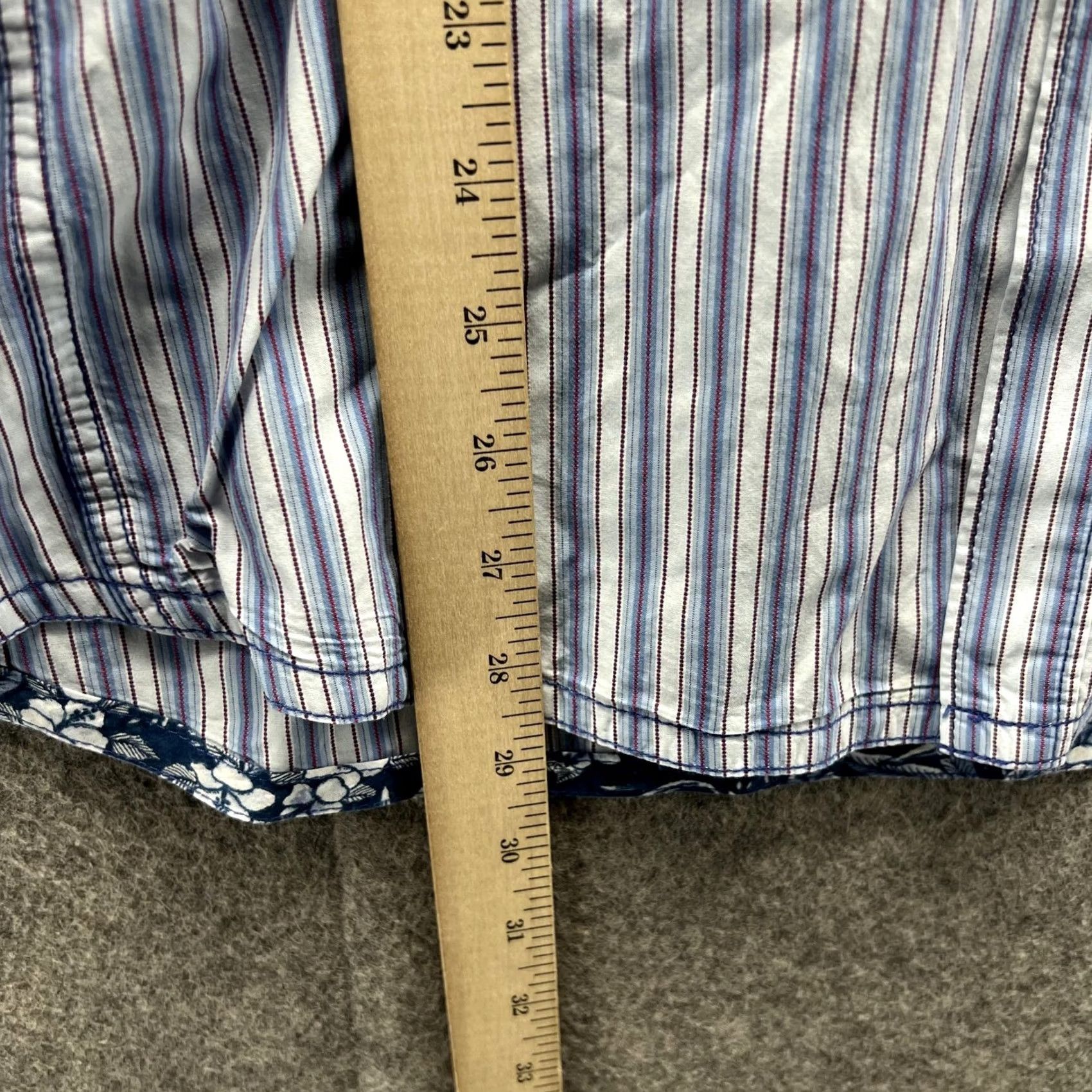 Tommy Bahama VINTAGE Tommy Bahama Shirt Men Large Adult Blue Striped Button-Down Casual Knit Cotton Long Sleeve Size US L / EU 52-54 / 3 - 7 Thumbnail