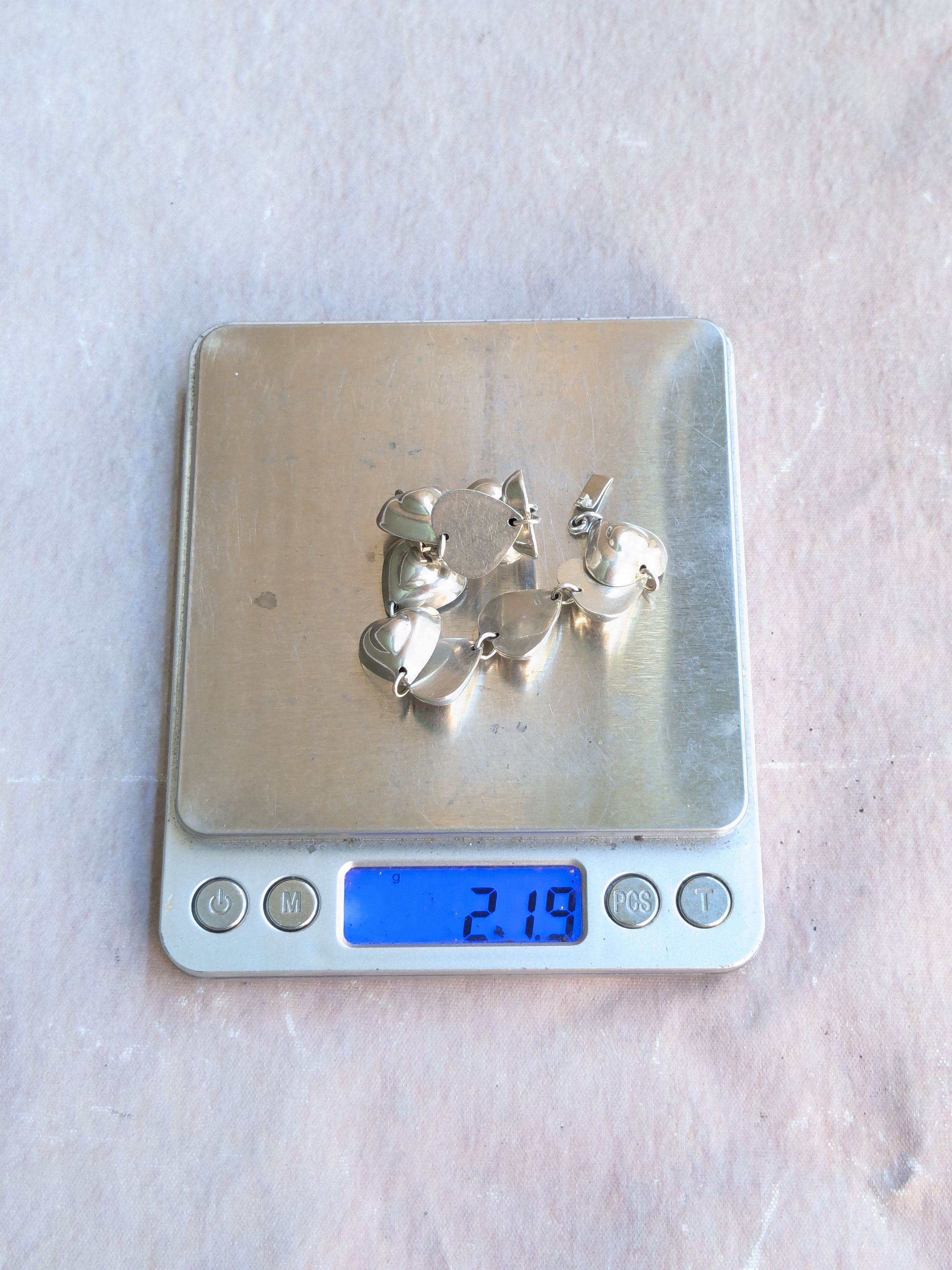 Jewelry Vintage Taxco Sterling Silver Heart Bracelet Y2K 7.5" Size ONE SIZE - 17 Thumbnail