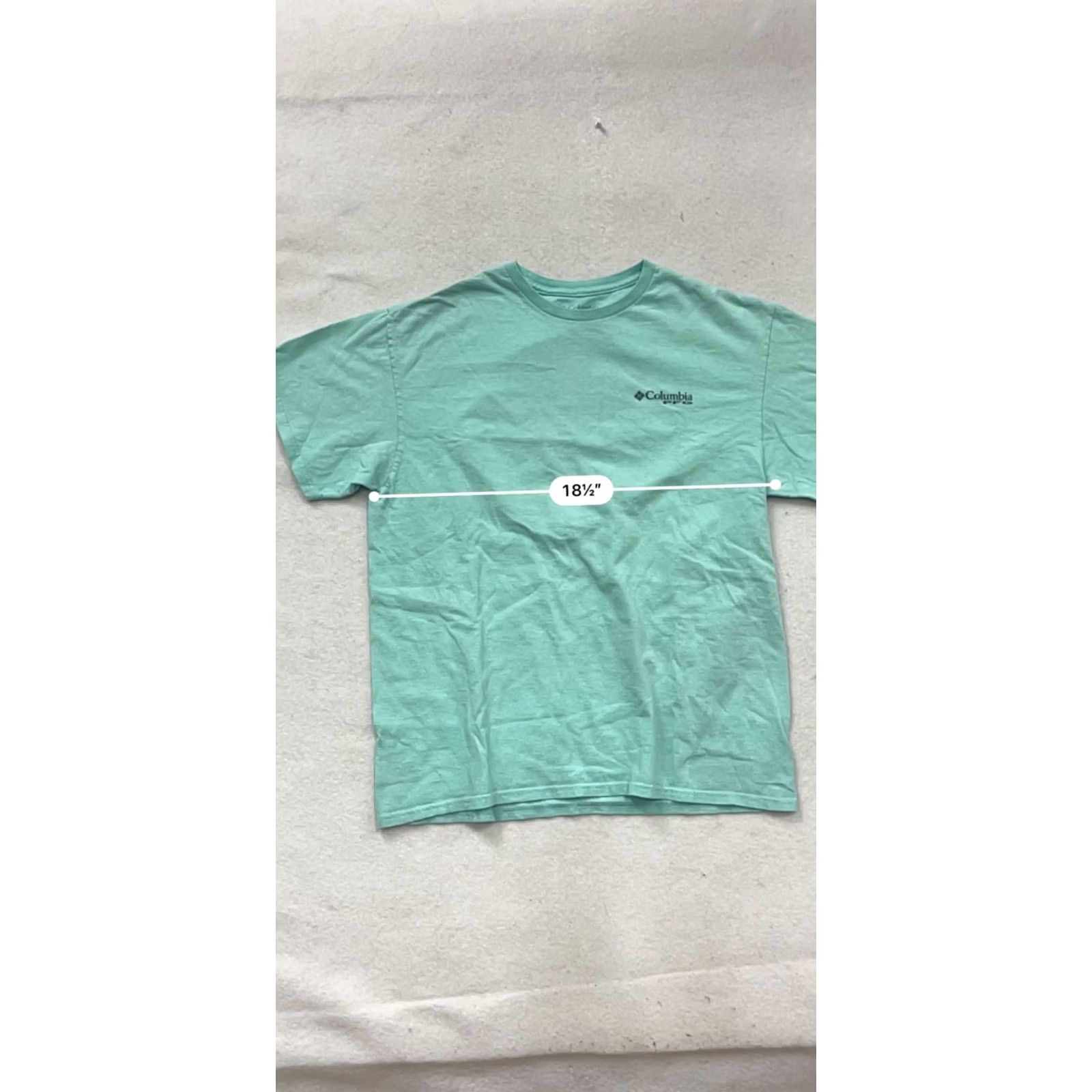 Vintage Columbia PFG T-shirt Mint Green L Unisex Adults Short Sleeve Graphic Crew Neck Mens Womens Size US L / EU 52-54 / 3 - 8 Thumbnail