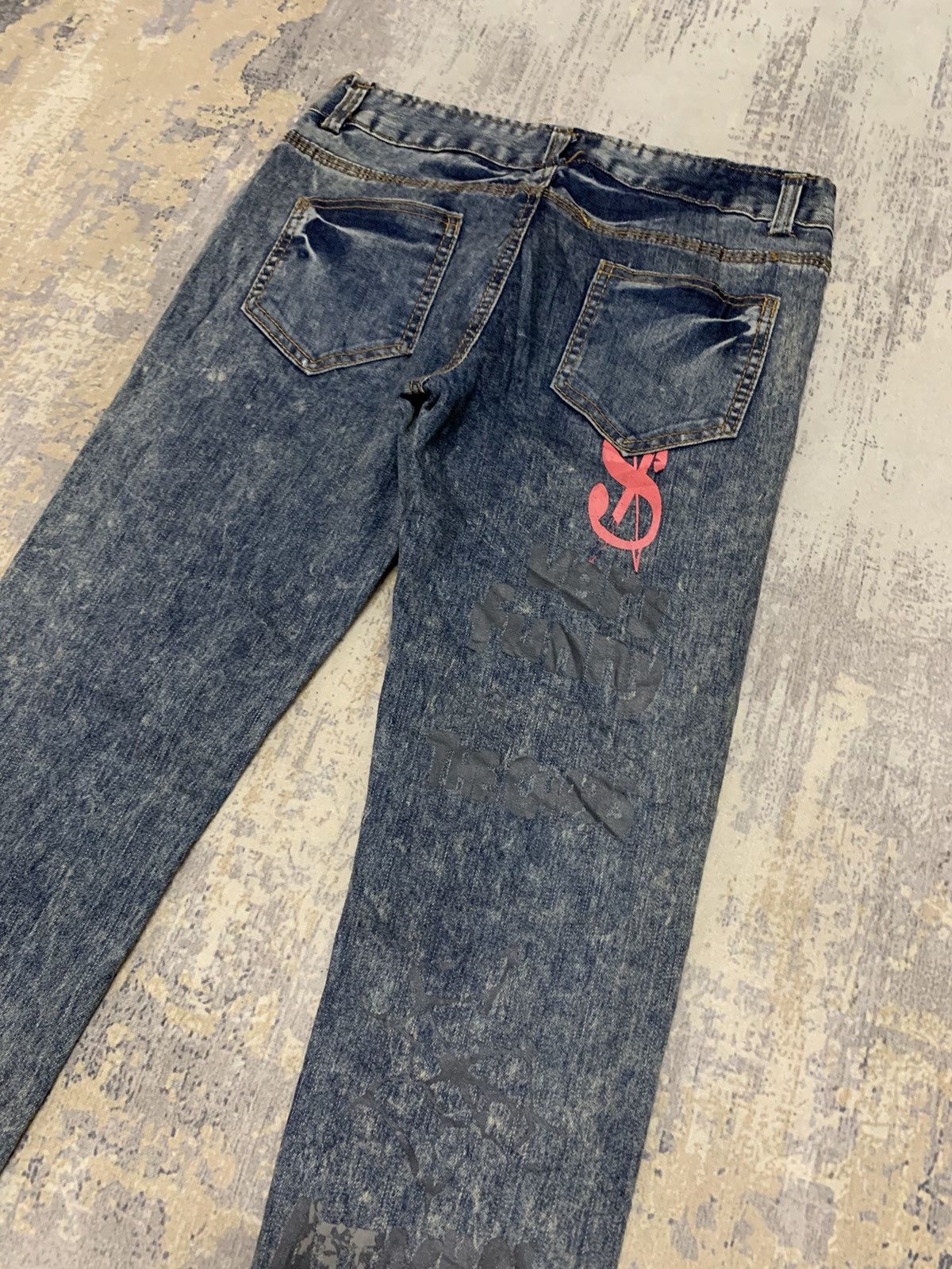 Hysteric Glamour × If Six Was Nine × Seditionaries Seditionaries Acid Wash Jeans Punk Style Jeans 27x29.5 Size 27" / US 4 / IT 40 - 11 Thumbnail