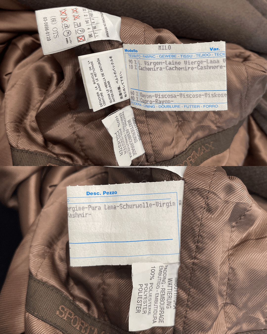 Sportmax Sportmax Bat Wing Collar Double Breasted Coat Size XS / US 0-2 / IT 36-38 - 11 Thumbnail