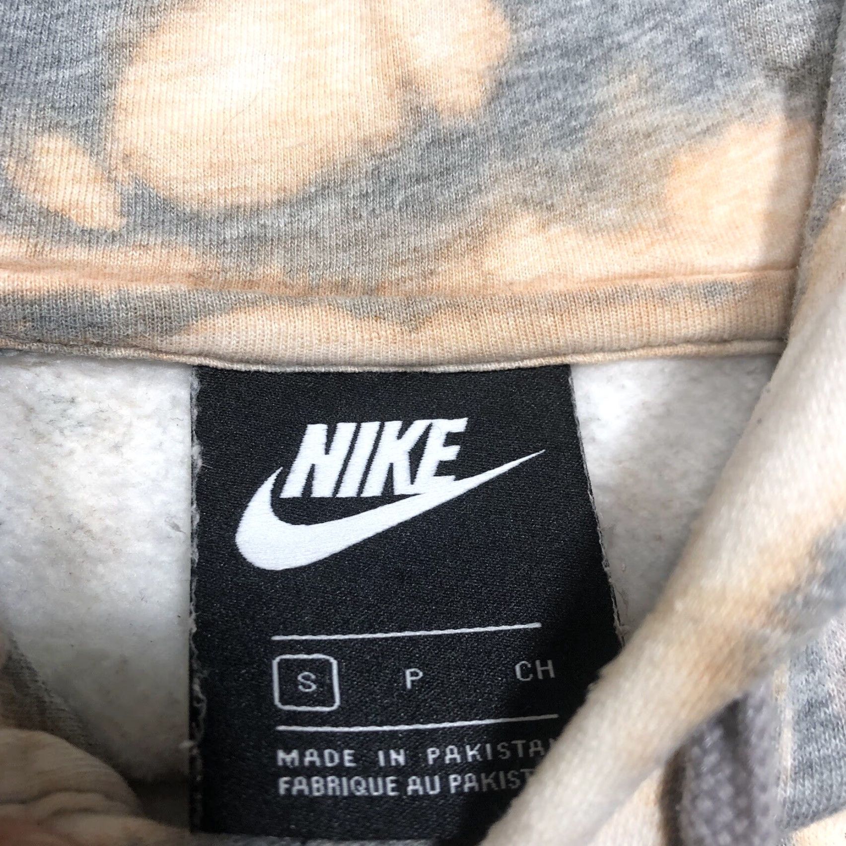 Nike Nike Hoodie Mens Small Spell Out Gray Tie Dye Acid Wash Logo 90s Sportswear Pullover Sweatshirt Card Colorful Big Logo Size US S / EU 44-46 / 1 - 4 Thumbnail